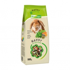 Premium food for rabbits with alfalfa, carrots and herbs