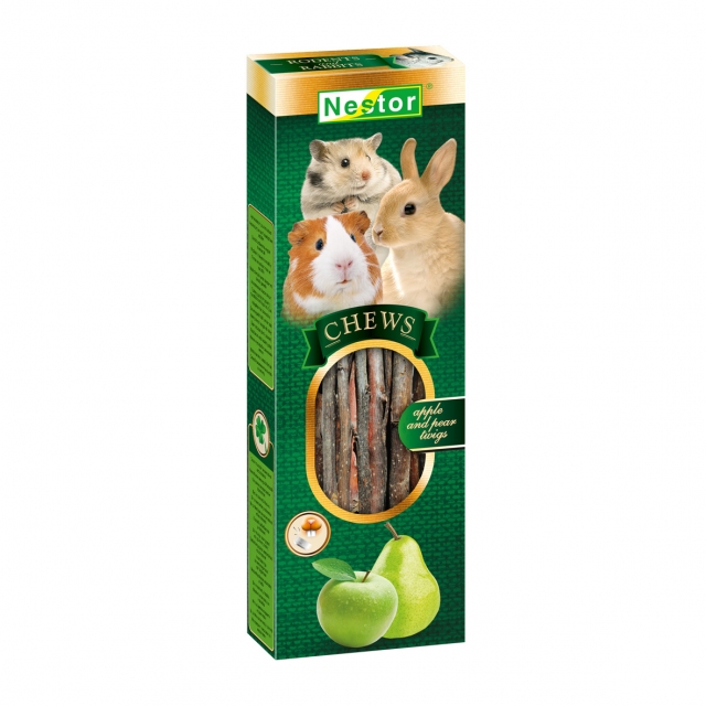 Apple and pear branches for rodents and rabbits