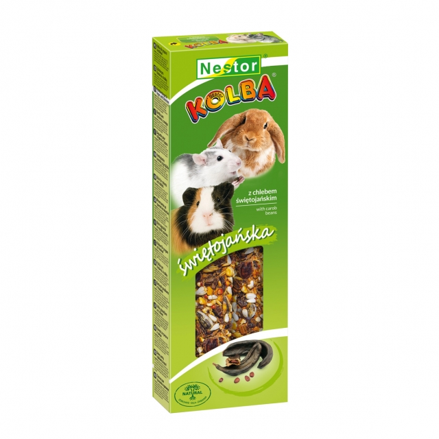 Classic stick for rodents and rabbits with carob beans 