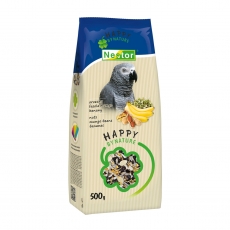 Premium Food for big parrots with nuts, mungo beans and bananas